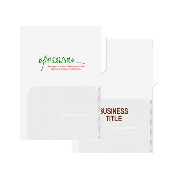 상품 이미지: L자홀더 투포켓화일 A4(실크)