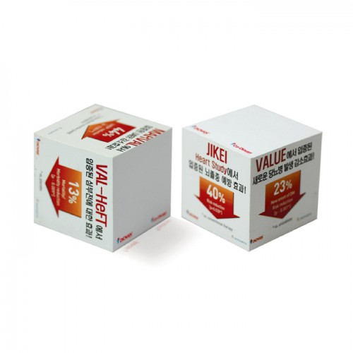 큐브형 측면전사 포스트잇(50*50*500매)