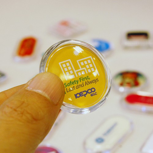 풀칼라원형메모홀더