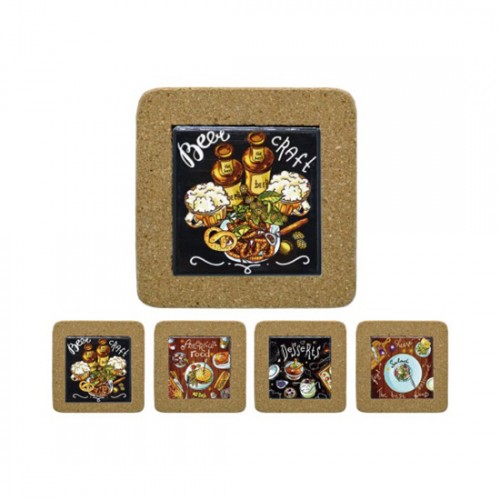 코르크타일냄비받침(요리)