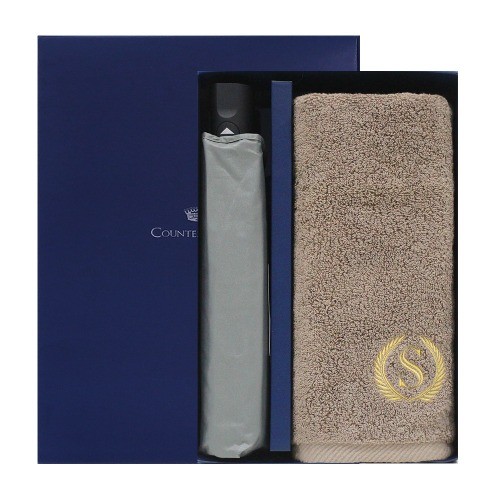 송월 슈퍼클래스S50타올+카운테스마라 3단큐브완자우산세트