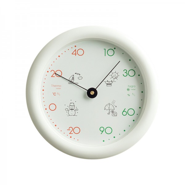 상품 이미지: 사계절 원형온습도계 H02