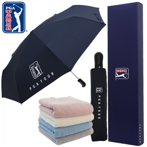 PGA 3단70무지 완자+200g코마사타올세트