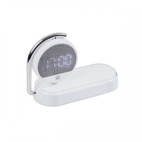 비엘와이 고속 무선충전기 알람시계 무드등 BLnY-TCW097