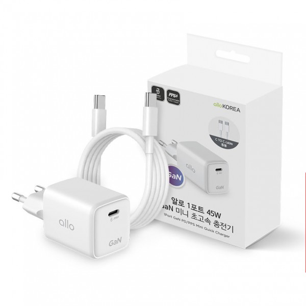 상품 이미지: 알로 45W GaN 초고속 접지충전기 UC145GPPS