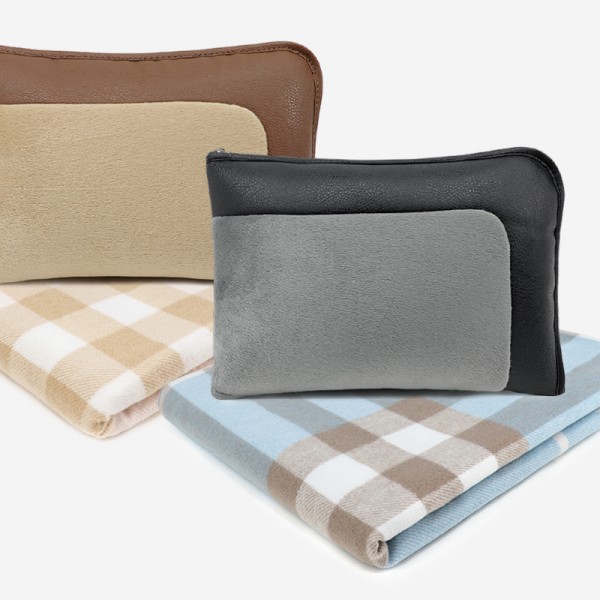 상품 이미지: 스톤 스퀘어체크 항공담요