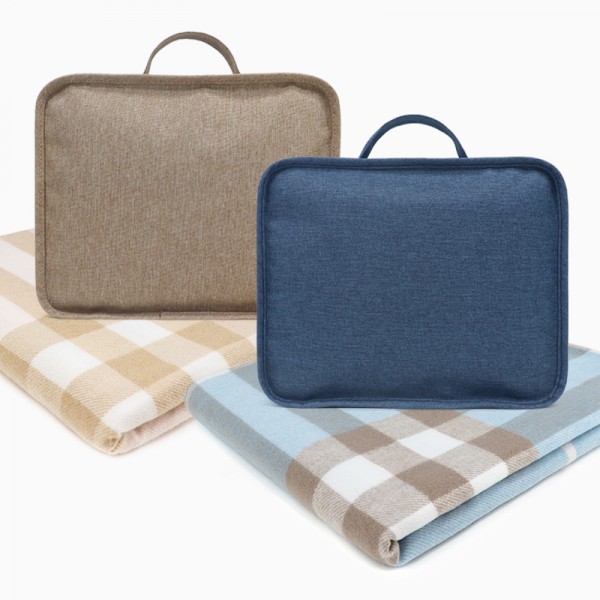 상품 이미지: 스퀘어빅체크항공 핸디백담요