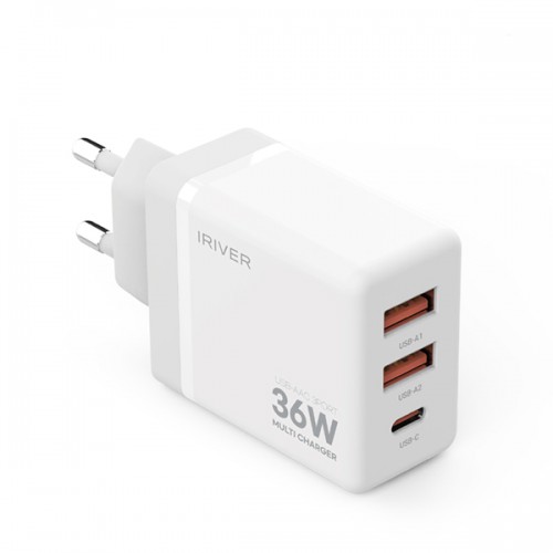 아이리버 36W 3포트 멀티 가정용충전기(AtoC케이블포함)  IHA-H36AC 