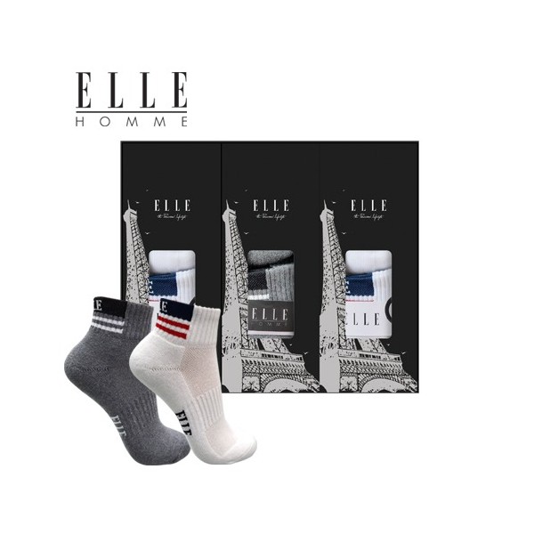 상품 이미지: 엘르 골프레저 스포츠양말 3족세트