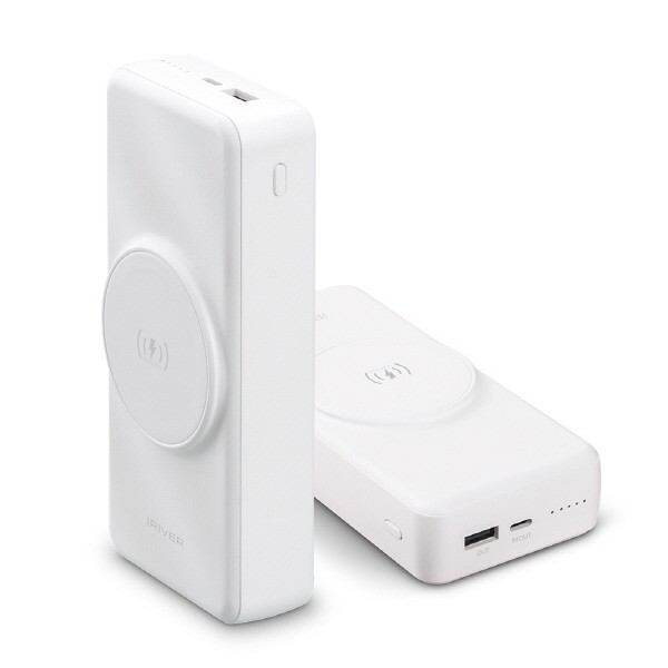 상품 이미지: 아이리버 20W 고속 유무선충전 대용량 보조배터리 20000mAh IWP-20