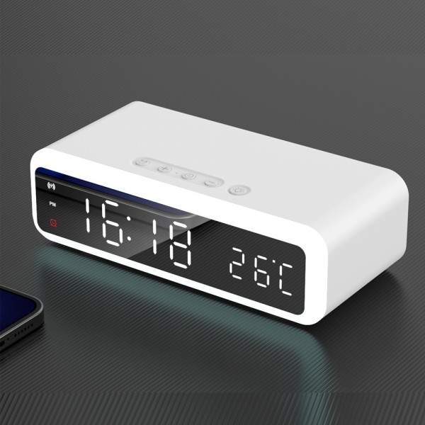 상품 이미지: 비즈 무드등 LED시계 무선충전기 BZ-WL15