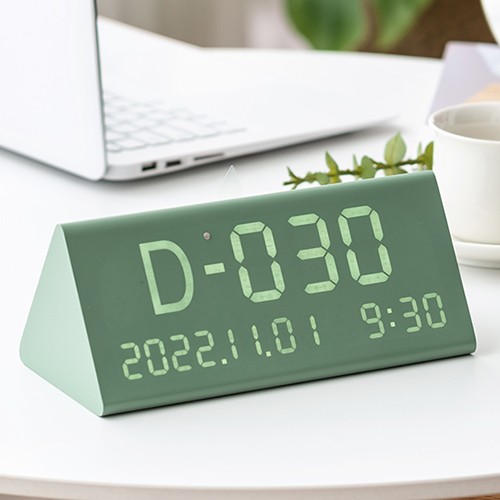 플라이토 우드 디데이 인테리어 LED탁상시계 i113