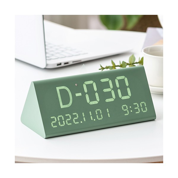 상품 이미지: 플라이토 우드 디데이 인테리어 LED탁상시계 i113