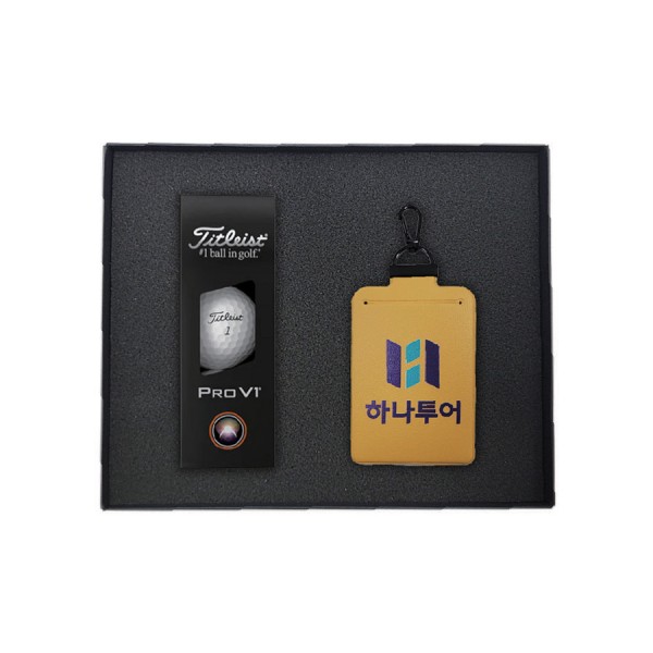 상품 이미지: 타이틀리스트 ProV1+시크릿 가죽 골프네임택(풀칼라인쇄)