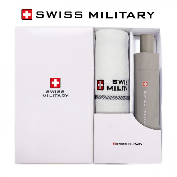 상품 이미지: 스위스밀리터리 친환경 3단수동 우산+160g면사타올세트