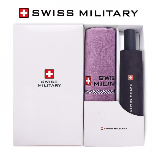 상품 이미지: 스위스밀리터리 친환경 3단 완전자동 세이프티 우산+160g면사타올세트