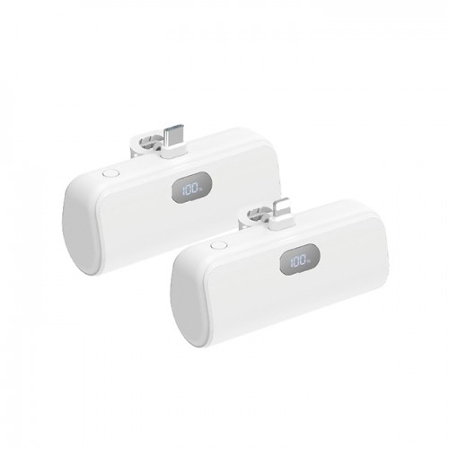 드리온 도킹형 LCD 미니보조배터리 5000mAh(C타입/8핀택일)