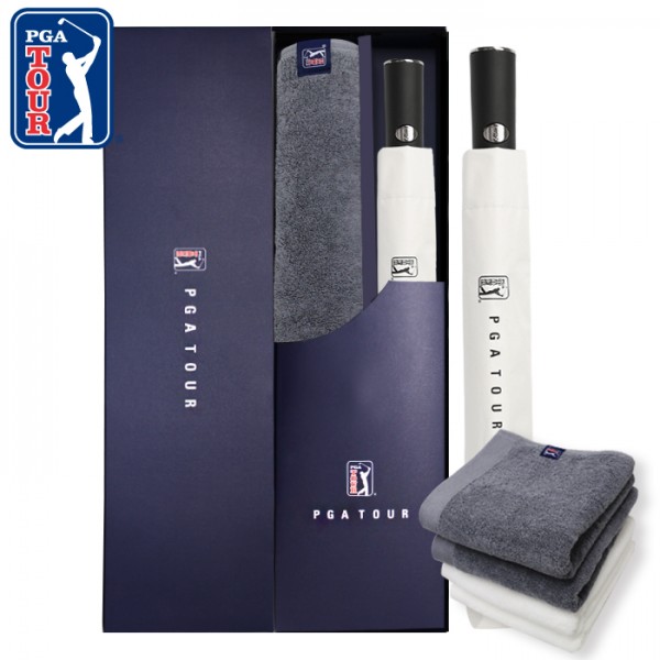 상품 이미지: PGA 2단자동 암막 우양산+260g코마사타올세트