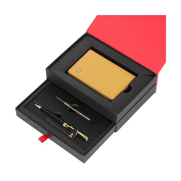 상품 이미지: 스위스와그너 슬림명함지갑&프레스티지볼펜 리필세트