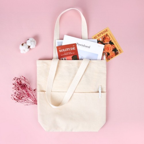 메이드유 투포켓 지퍼형에코백 360*360*100