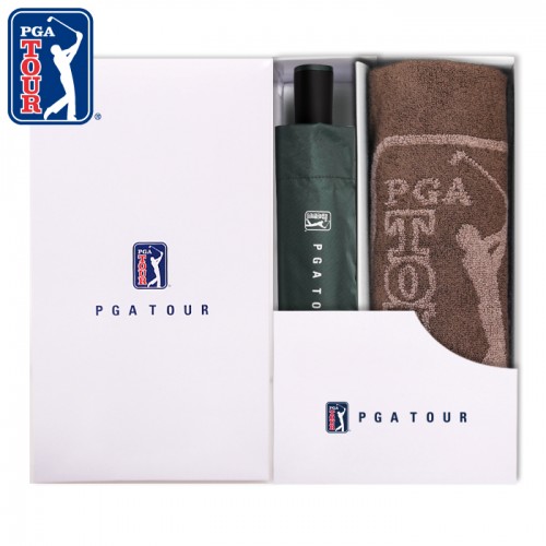 PGA 3단수동 암막 우양산+170g죽사타올세트