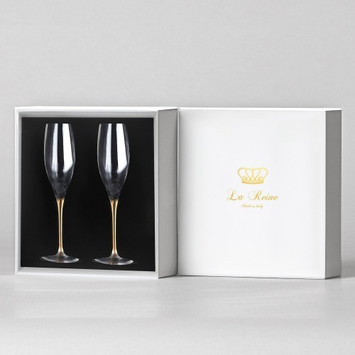 라헨느 골드브릿지 샴페인글라스 2P 선물세트