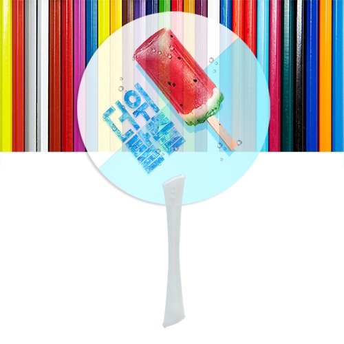 반투명 에스팬시 부채