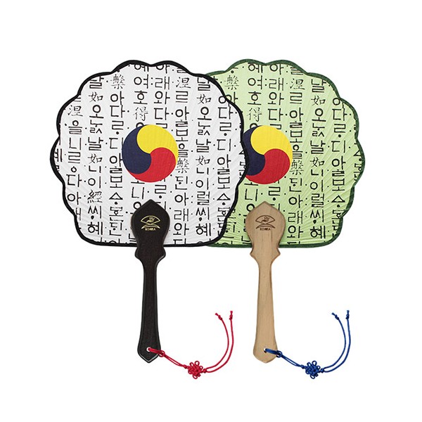 상품 이미지: 한지 알태극훈민 연엽선부채