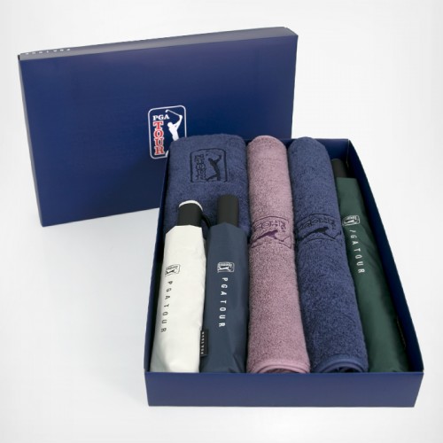 PGA 2단자동+3단완전자동 세이프티+3단수동 암막 우양산+190g 타올 3P세트(대)