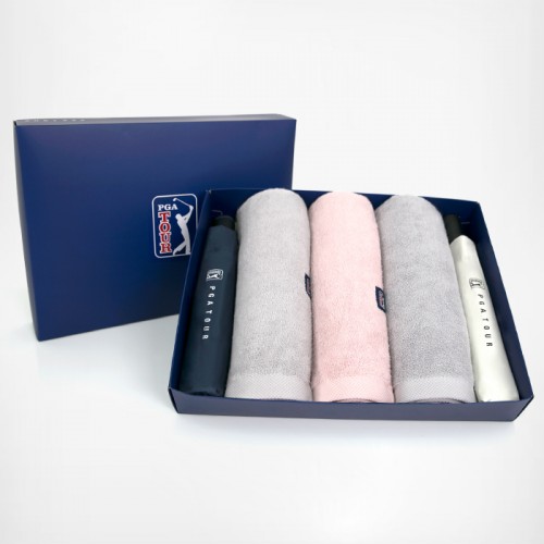 PGA 3단 완전자동 세이프티+3단수동 암막 우양산+200g 타올 3P세트(소)