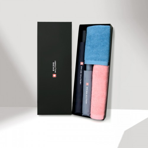 스위스밀리터리 친환경 2단자동+3단수동우산+150g타올 2P세트