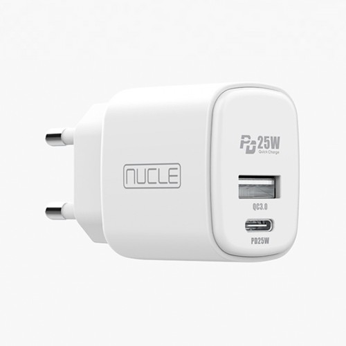 뉴클 PD 25W 2포트 가정용충전기(케이블미포함)