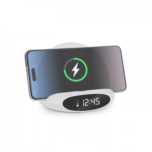 3세대 폴딩3 거치형 15W LED시계&고속무선충전기