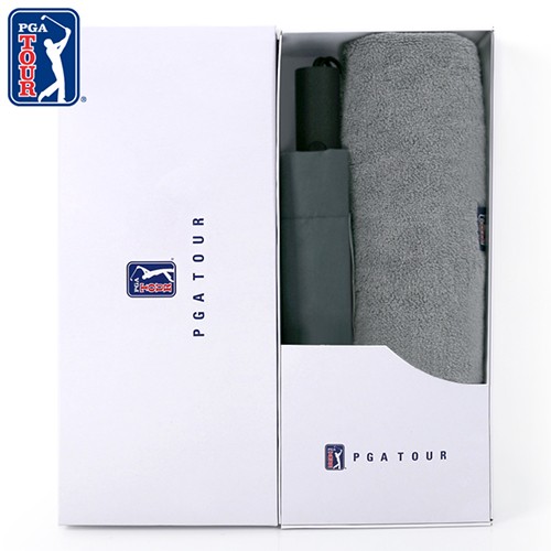 PGA 친환경그린 3단60완전자동우산+260g코마사타올세트