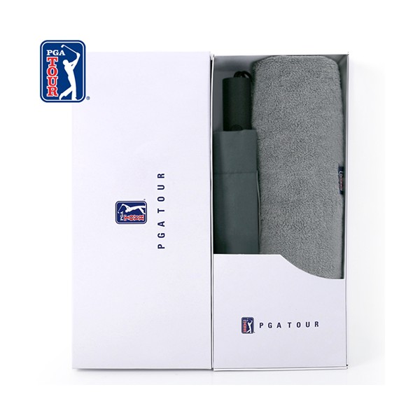 상품 이미지: PGA 친환경그린 3단60완전자동우산+260g코마사타올세트