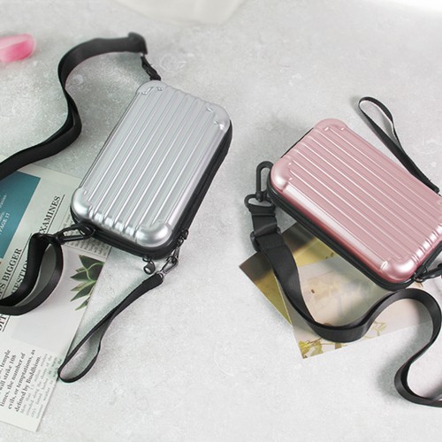 여행용 미니 하드캐리어 스트랩2종 파우치