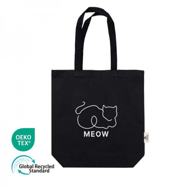 상품 이미지: 오코텍스리사이클 스탠다드 블랙에코백(중)