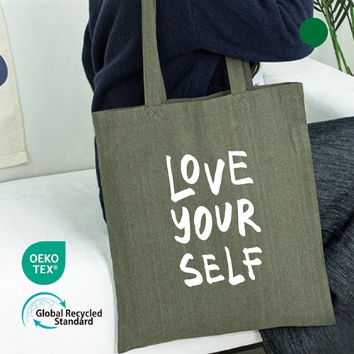 오코텍스리사이클 라이트에코백(카키)