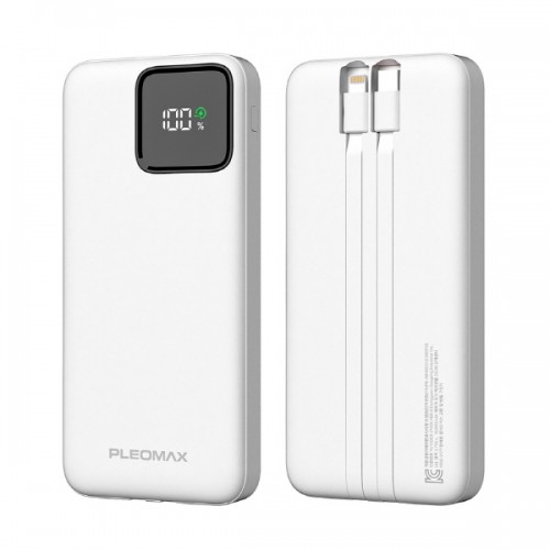 플레오맥스 20W PD 2in1 케이블일체형 보조배터리 10000mAh