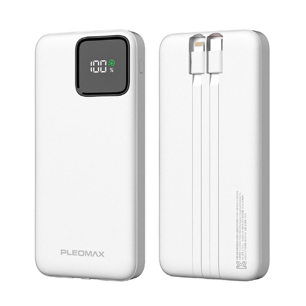 상품 이미지: 플레오맥스 20W PD 2in1 케이블일체형 보조배터리 10000mAh