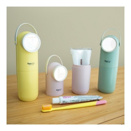 미니언 미러 휴대용 치약칫솔세트