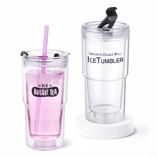 클린플러스 분리형 이중 투명텀블러 500ml