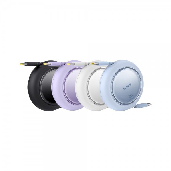 상품 이미지: 베이스어스 100W 프리2풀 미니 CtoC타입 데이터 고속충전 릴케이블