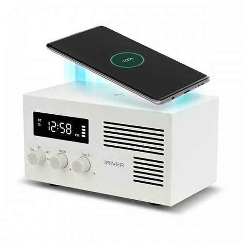 아이리버 15W 고속무선충전 블루투스스피커 알람시계