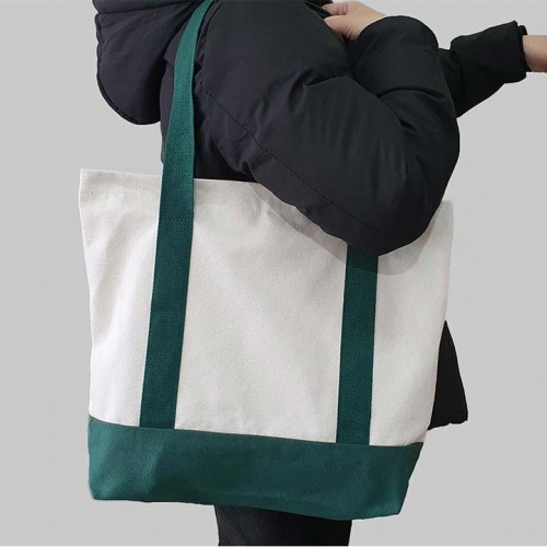 투톤컬러 에코백 HE30