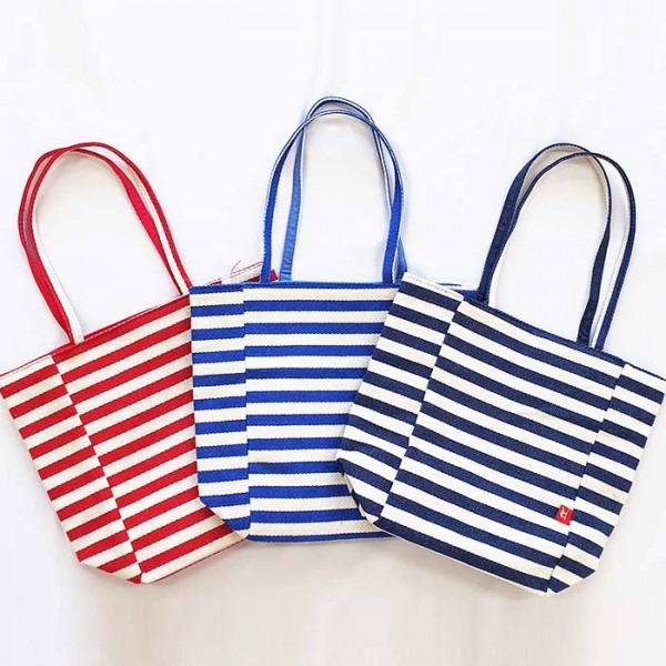 상품 이미지: 양면 스트라이프 에코백 HE33