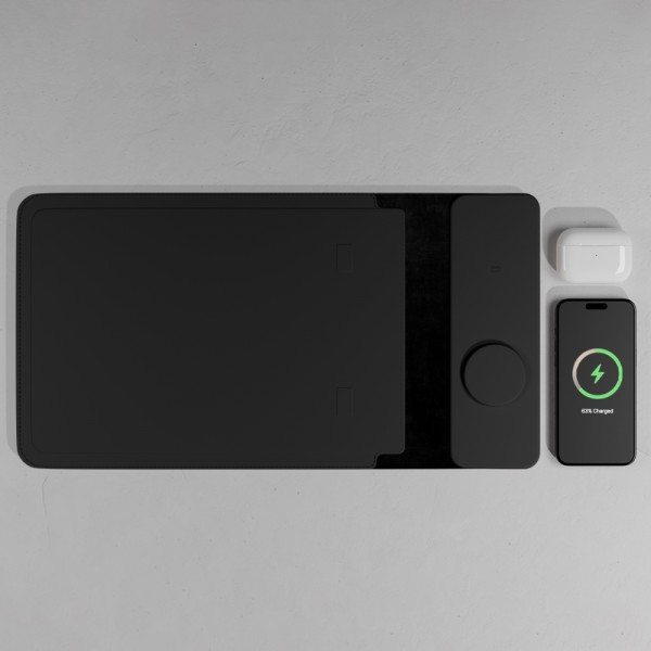 상품 이미지: 15W 고속듀얼 무선충전 마우스패드 노트북파우치 229