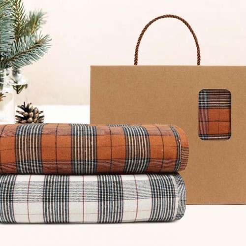 타탄패턴 더블양면담요A