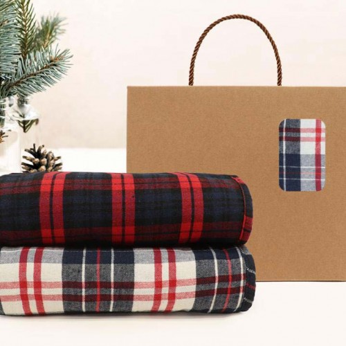 타탄패턴 더블양면담요B