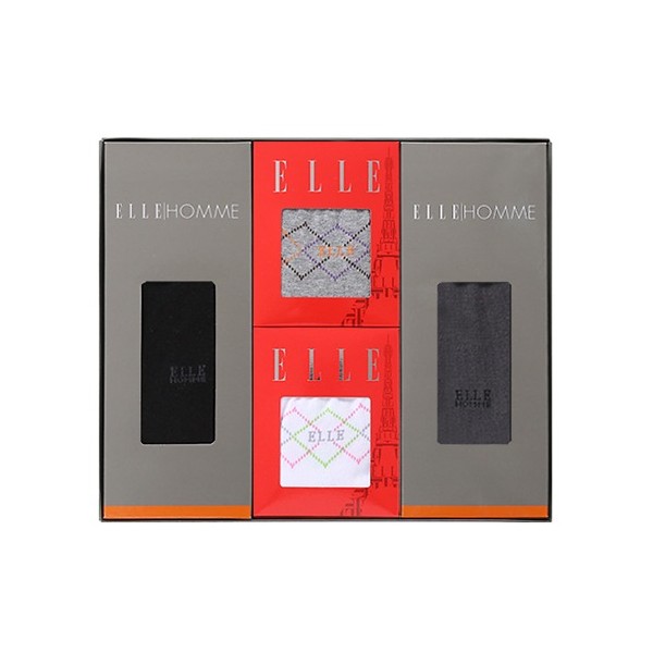 상품 이미지: 엘르 남녀혼합양말4족 선물세트